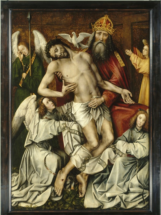 3.Tronul compasiunii pictat de Colijn de Coter între 1510-1515, aflat la Louvre, Paris