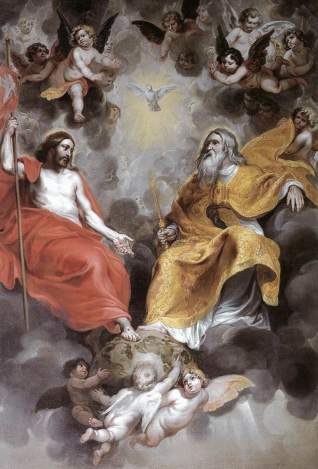 13. Sfânta Treime, Hendrick van Baleen, 1620, azi în biserica Sf. Iacob din Anvers.